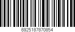 Código de barras (EAN, GTIN, SKU, ISBN): '6925187870854'