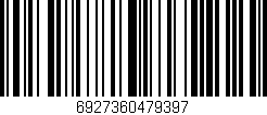 Código de barras (EAN, GTIN, SKU, ISBN): '6927360479397'