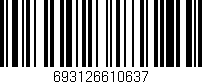 Código de barras (EAN, GTIN, SKU, ISBN): '693126610637'