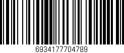 Código de barras (EAN, GTIN, SKU, ISBN): '6934177704789'