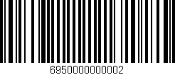 Código de barras (EAN, GTIN, SKU, ISBN): '6950000000002'