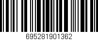 Código de barras (EAN, GTIN, SKU, ISBN): '695281901362'