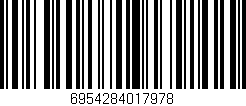 Código de barras (EAN, GTIN, SKU, ISBN): '6954284017978'