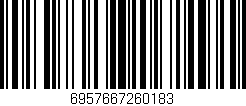 Código de barras (EAN, GTIN, SKU, ISBN): '6957667260183'