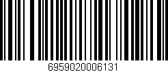 Código de barras (EAN, GTIN, SKU, ISBN): '6959020006131'