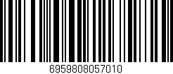 Código de barras (EAN, GTIN, SKU, ISBN): '6959808057010'