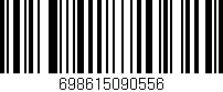 Código de barras (EAN, GTIN, SKU, ISBN): '698615090556'