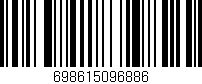 Código de barras (EAN, GTIN, SKU, ISBN): '698615096886'