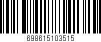 Código de barras (EAN, GTIN, SKU, ISBN): '698615103515'