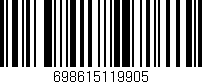 Código de barras (EAN, GTIN, SKU, ISBN): '698615119905'