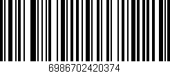 Código de barras (EAN, GTIN, SKU, ISBN): '6986702420374'