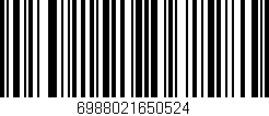 Código de barras (EAN, GTIN, SKU, ISBN): '6988021650524'