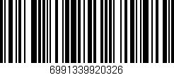 Código de barras (EAN, GTIN, SKU, ISBN): '6991339920326'