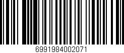 Código de barras (EAN, GTIN, SKU, ISBN): '6991984002071'