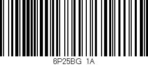 Código de barras (EAN, GTIN, SKU, ISBN): '6P25BG/1A'