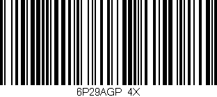 Código de barras (EAN, GTIN, SKU, ISBN): '6P29AGP/4X'