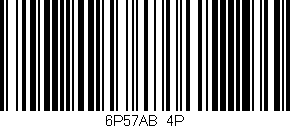 Código de barras (EAN, GTIN, SKU, ISBN): '6P57AB/4P'