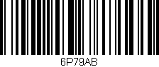 Código de barras (EAN, GTIN, SKU, ISBN): '6P79AB'