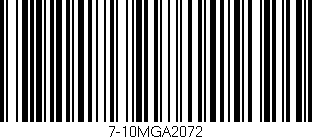 Código de barras (EAN, GTIN, SKU, ISBN): '7-10MGA2072'