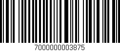 Código de barras (EAN, GTIN, SKU, ISBN): '7000000003875'