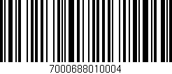 Código de barras (EAN, GTIN, SKU, ISBN): '7000688010004'