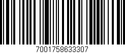 Código de barras (EAN, GTIN, SKU, ISBN): '7001758633307'