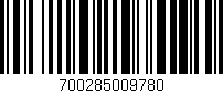 Código de barras (EAN, GTIN, SKU, ISBN): '700285009780'