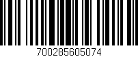 Código de barras (EAN, GTIN, SKU, ISBN): '700285605074'