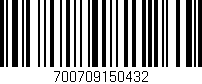 Código de barras (EAN, GTIN, SKU, ISBN): '700709150432'
