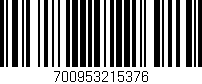 Código de barras (EAN, GTIN, SKU, ISBN): '700953215376'