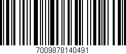 Código de barras (EAN, GTIN, SKU, ISBN): '7009878140491'