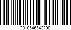 Código de barras (EAN, GTIN, SKU, ISBN): '7010646643700'