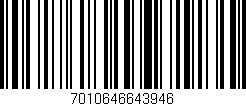 Código de barras (EAN, GTIN, SKU, ISBN): '7010646643946'