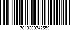 Código de barras (EAN, GTIN, SKU, ISBN): '7013300742559'