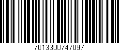 Código de barras (EAN, GTIN, SKU, ISBN): '7013300747097'