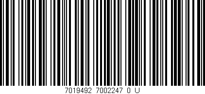 Código de barras (EAN, GTIN, SKU, ISBN): '7019492_7002247_0_U'