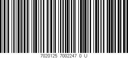 Código de barras (EAN, GTIN, SKU, ISBN): '7020125_7002247_0_U'
