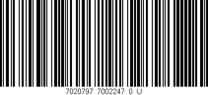 Código de barras (EAN, GTIN, SKU, ISBN): '7020797_7002247_0_U'