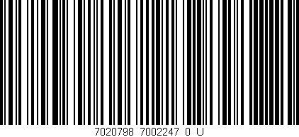 Código de barras (EAN, GTIN, SKU, ISBN): '7020798_7002247_0_U'