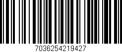 Código de barras (EAN, GTIN, SKU, ISBN): '7036254219427'