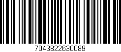 Código de barras (EAN, GTIN, SKU, ISBN): '7043822630089'