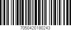 Código de barras (EAN, GTIN, SKU, ISBN): '7050420180243'