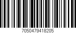 Código de barras (EAN, GTIN, SKU, ISBN): '7050479418205'
