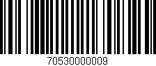 Código de barras (EAN, GTIN, SKU, ISBN): '70530000009'