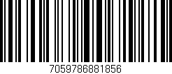Código de barras (EAN, GTIN, SKU, ISBN): '7059786881856'