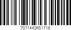 Código de barras (EAN, GTIN, SKU, ISBN): '7071443651718'