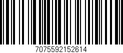 Código de barras (EAN, GTIN, SKU, ISBN): '7075592152614'