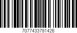 Código de barras (EAN, GTIN, SKU, ISBN): '7077433791426'