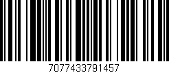 Código de barras (EAN, GTIN, SKU, ISBN): '7077433791457'