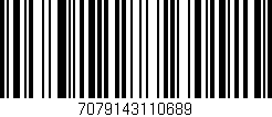 Código de barras (EAN, GTIN, SKU, ISBN): '7079143110689'